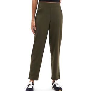 Athleta Brooklyn Mid Rise Forest Green Ankle Pant Size 10 Athleisure Travel $99